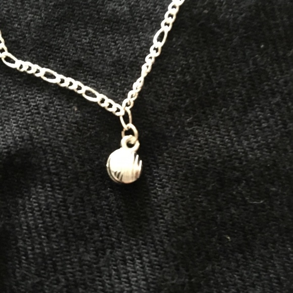 Silvertone Bracelet with Purple Charm Pendant - Picture 4 of 4